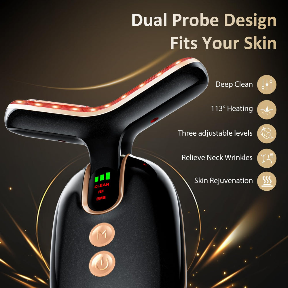 MKISCWEI Masseur visage vibration haute fréquence pour nettoyage en profondeur des pores.