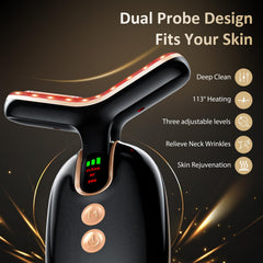MKISCWEI Masseur visage vibration haute fréquence pour nettoyage en profondeur des pores.