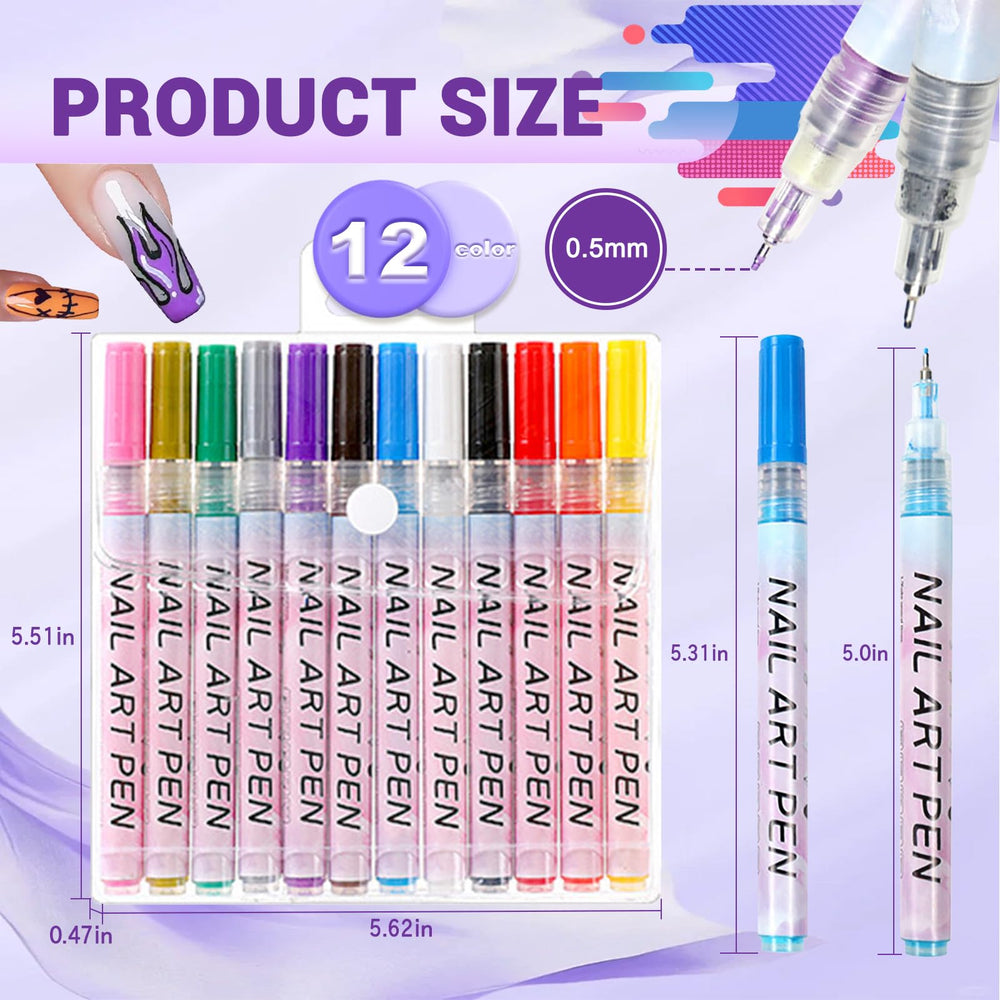 MKNZOME stylo ongulaire, nettoyage simple prolonge la longévité.