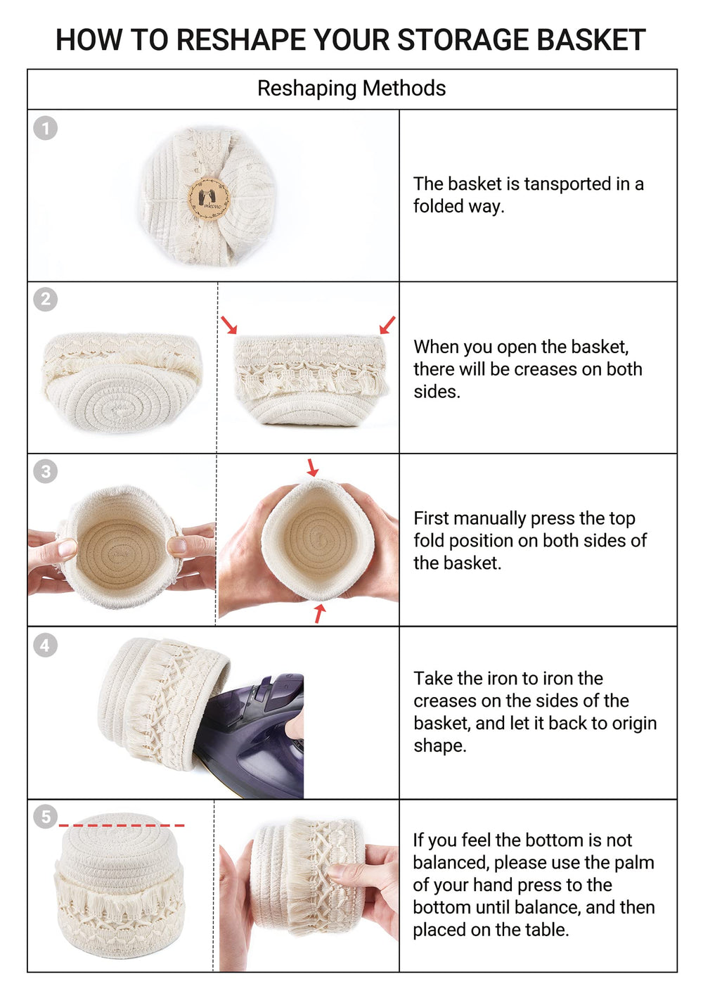 Mkono organisation bureau pinceaux macramé ivory, idéal pour optimiser l'espace.