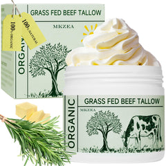 MKZEA graisse de boeuf visage pot : hydratation durable.