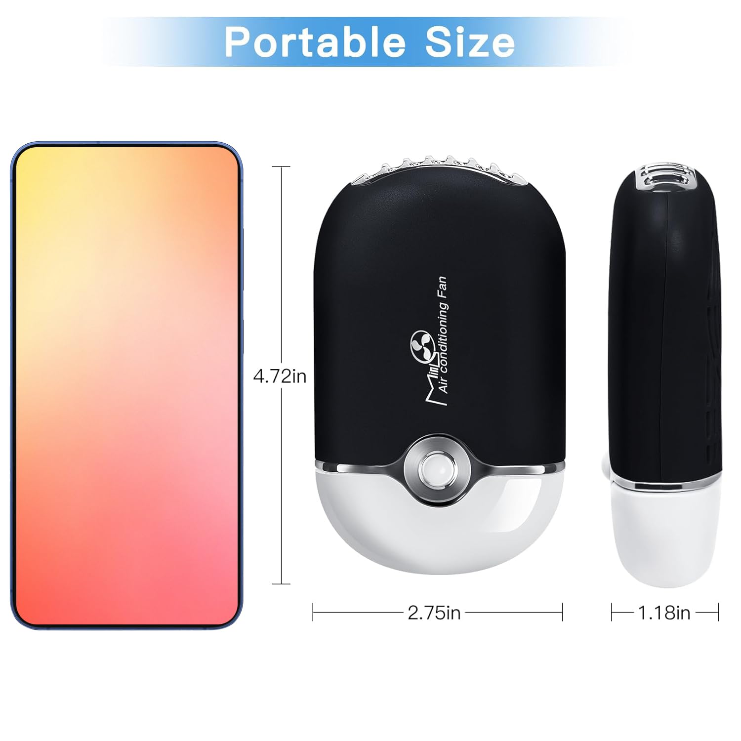 Ventilateur mlogiroa pour cils mini, idéal en voyage et en déplacement