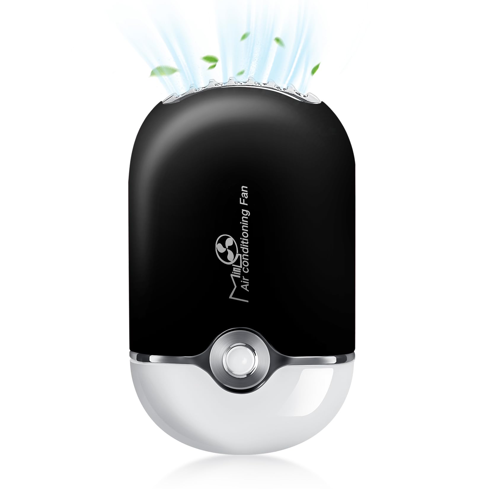 Ventilateur mlogiroa pour cils portable noir, pratique en cabine et en déplacement