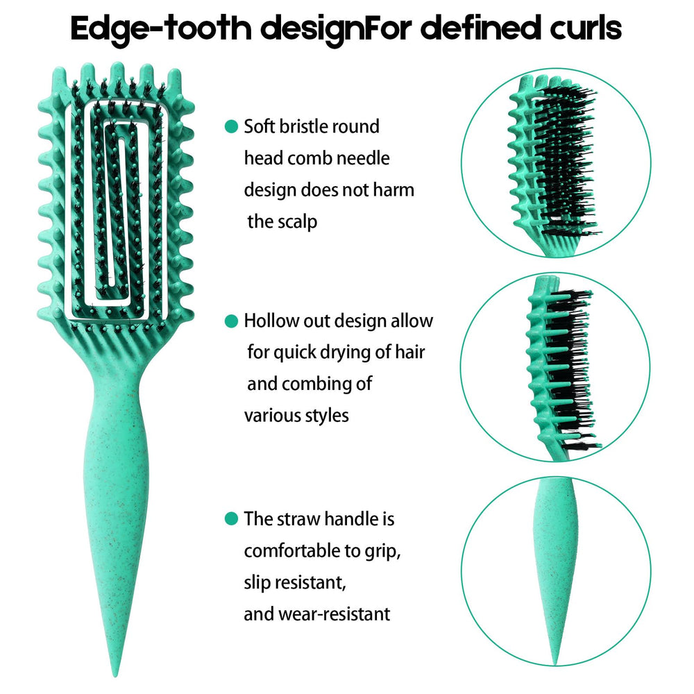 Brosse Candybrush de MMBVSZ pour démêler les boucles frisées sans tirer.