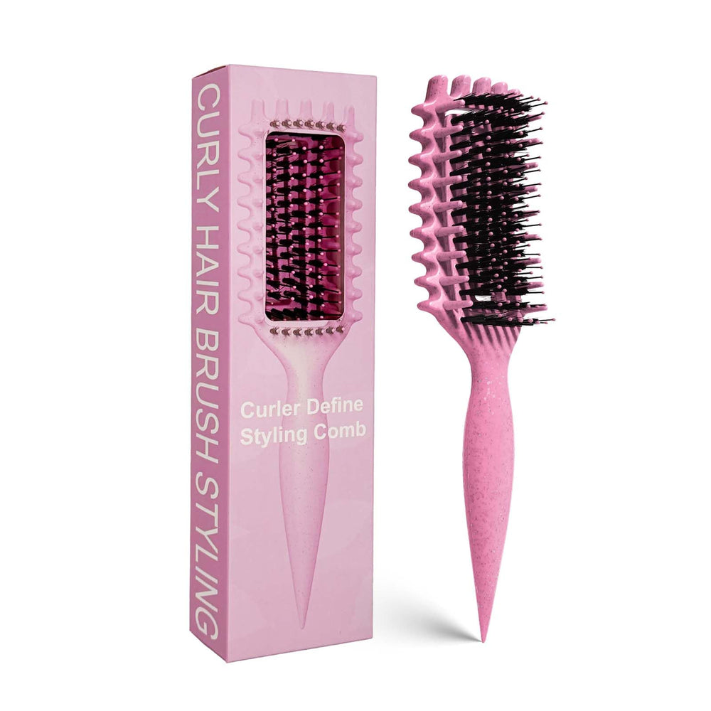 MMBVSZ Candybrush, brosse pour boucles montrant l usage général et démêlage en douceur