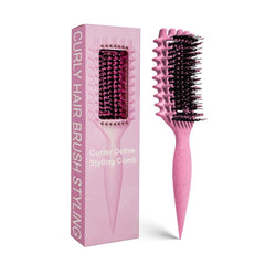 MMBVSZ Candybrush, brosse pour boucles montrant l usage général et démêlage en douceur