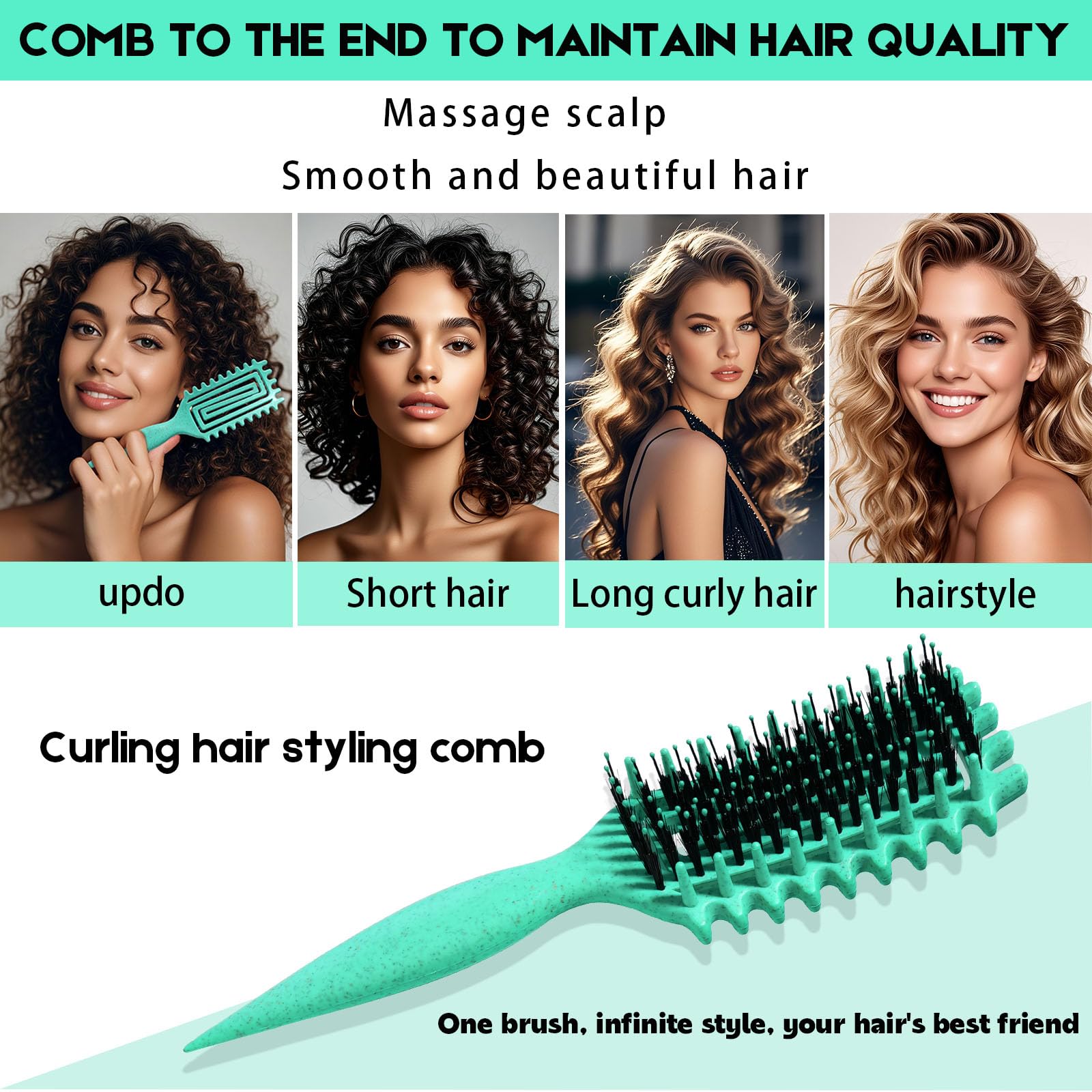 Convient à tous les types de cheveux avec Candybrush.
