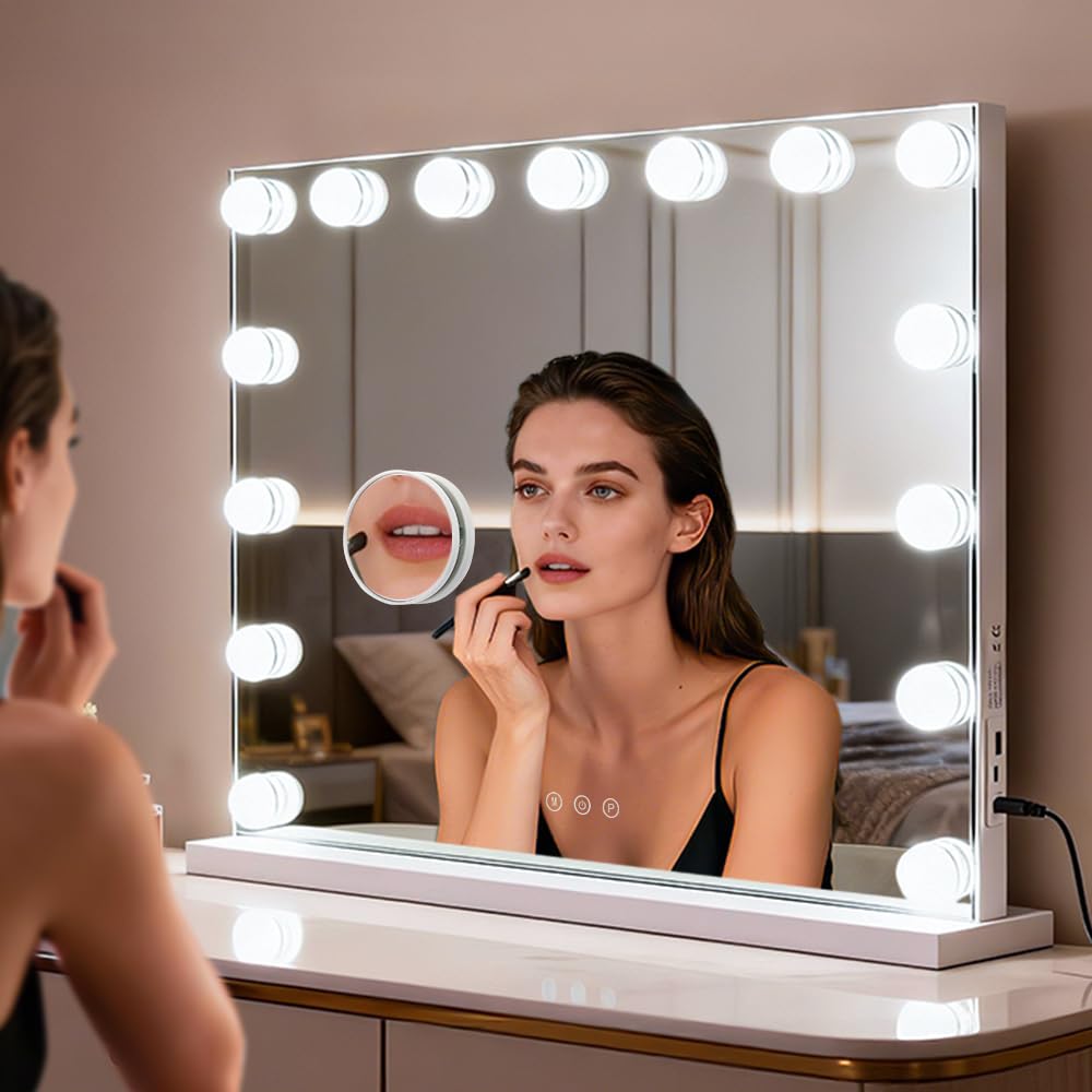 M MIVONDA miroir Hollywood — trois modes d'éclairage adaptables