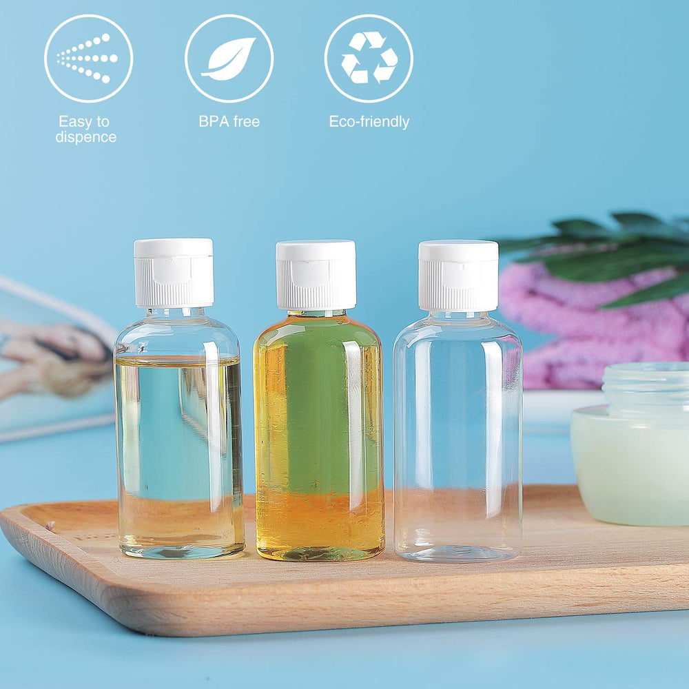 Bouteilles transparentes MMonDod 50 ml, identification rapide du contenu