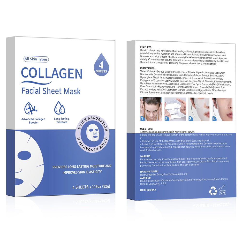 MMV Masque Visage Collagène – routine nocturne pratique pour hydratation continue