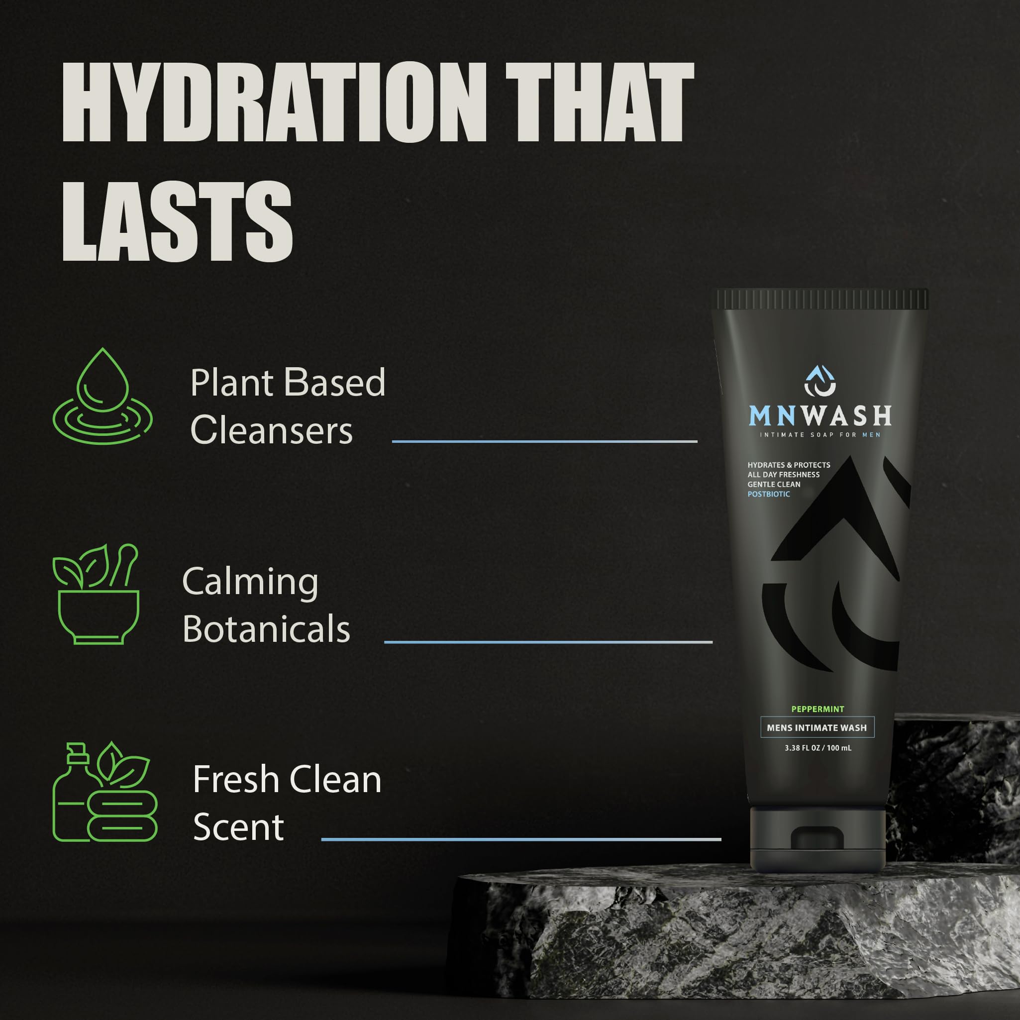 MNWASH menthe purifiante – senteur naturelle et fraîcheur durable.