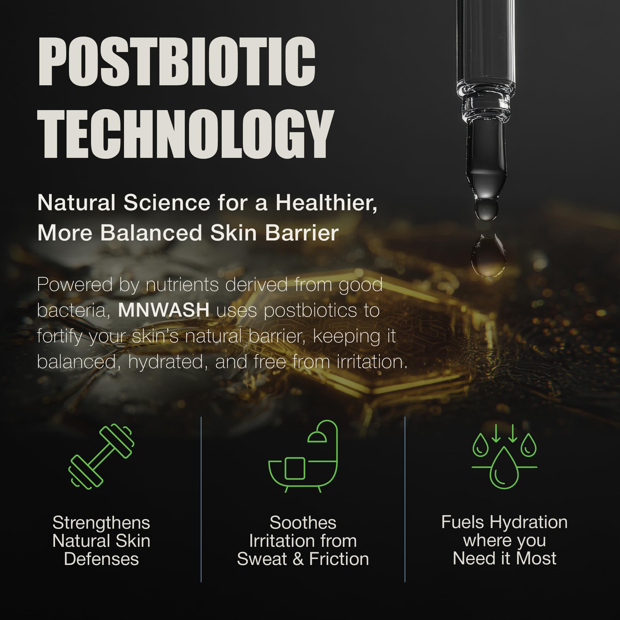 MNWASH postbiotique lysate lactobacillus – ingrédient clé pour l’équilibre cutané.