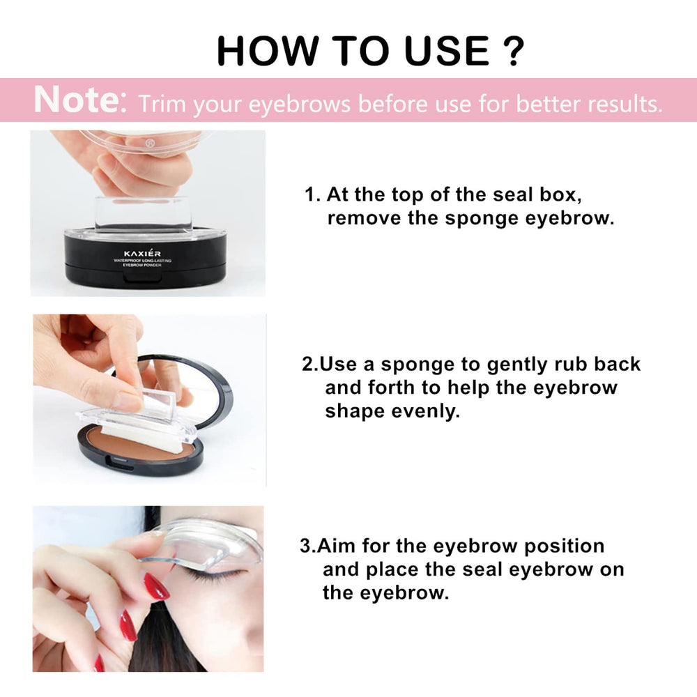 Moakxer stampe sur les sourcils: précision et placement facile.
