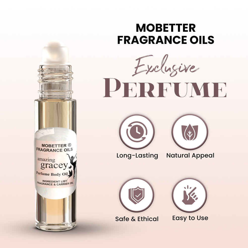 MOBETTER FRAGRANCE OILS Amazing Gracey – roll-on pratique pour une application précise en voyage.