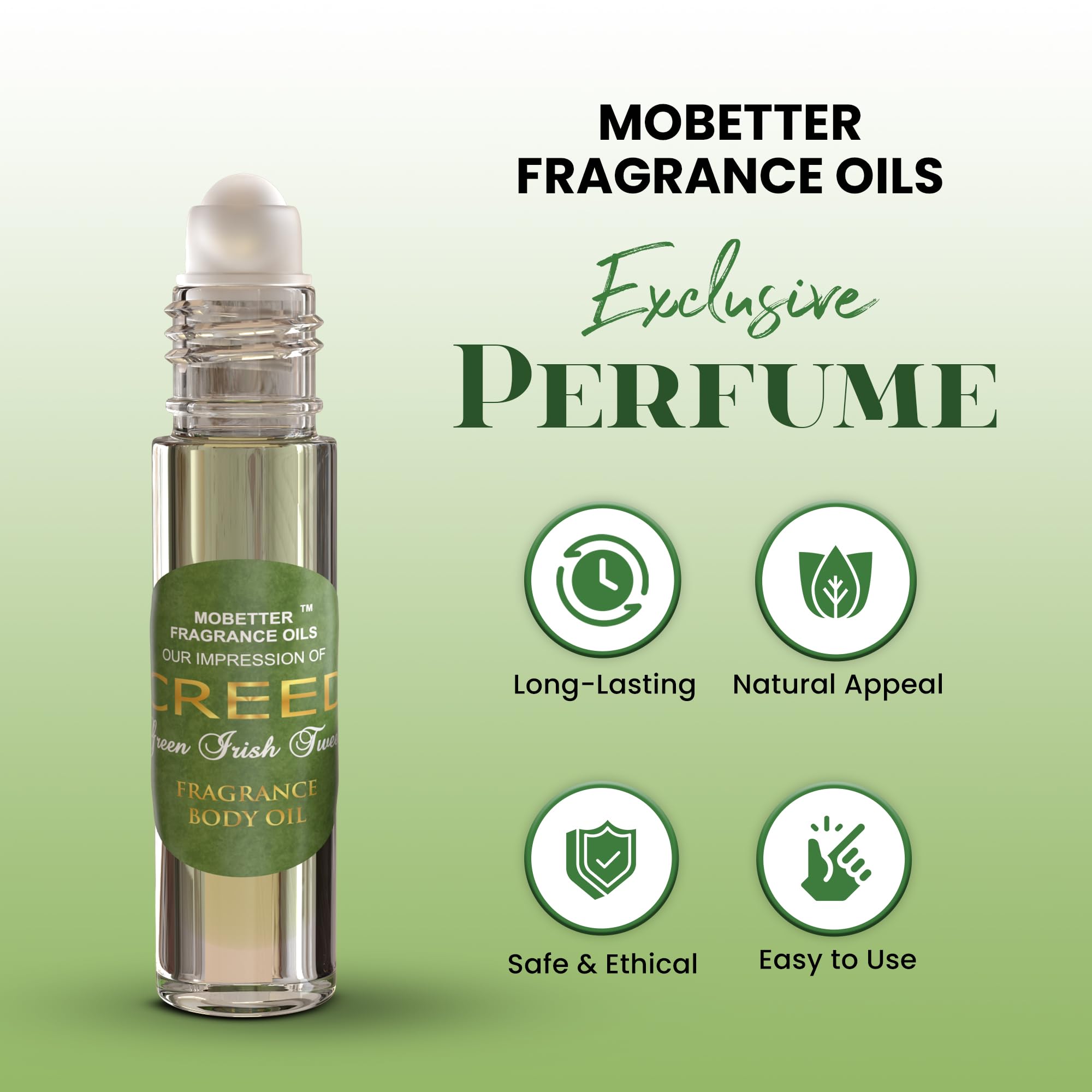 Appliquer sur le poignet MOBETTER FRAGRANCE OILS offre senteur agréable toute la journée.