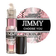 Jimmy Choose You MOBETTER: bouteille-roll-on parfum longue tenue.