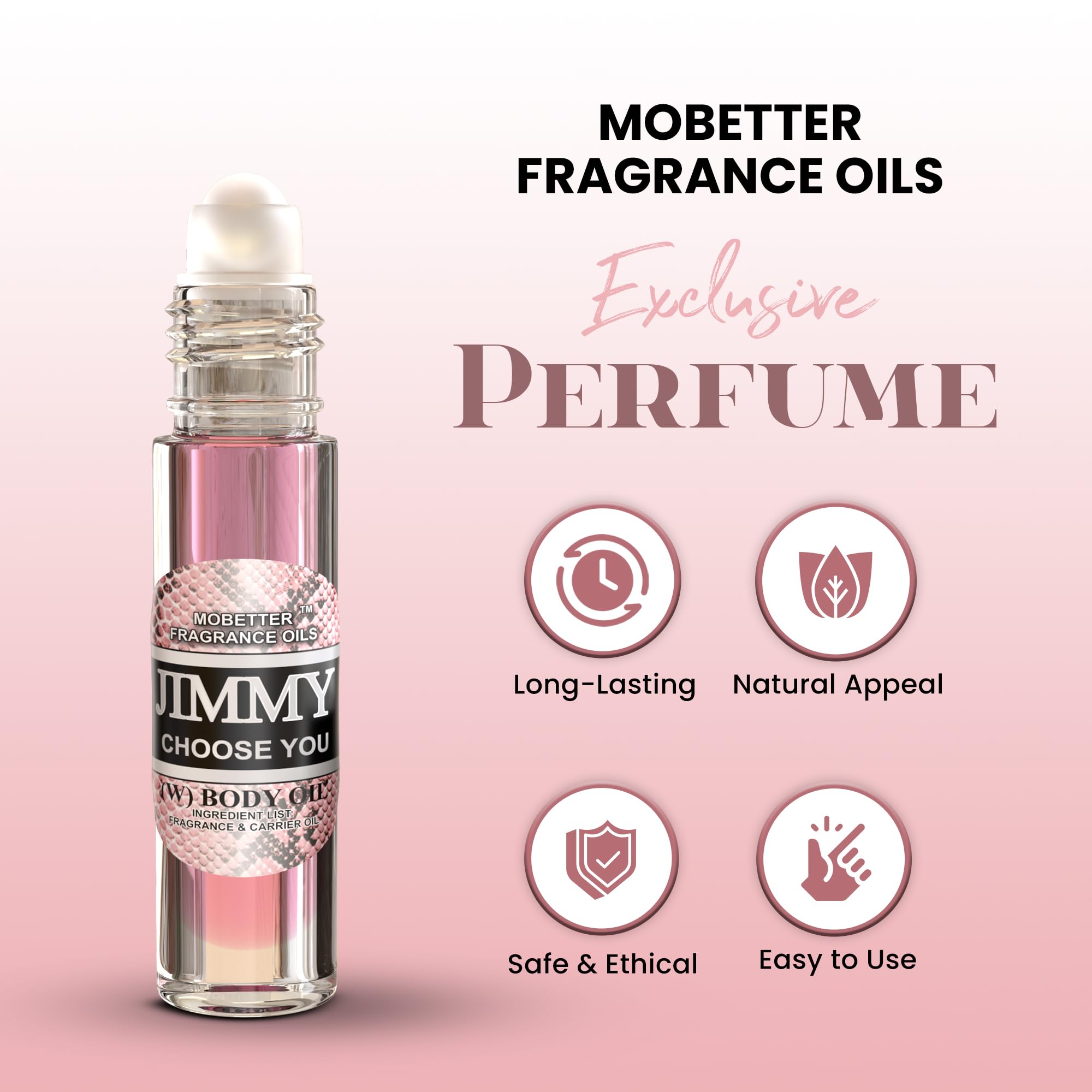 Jimmy Choose You MOBETTER: parfum inspiré Blossom pour une impression florale.