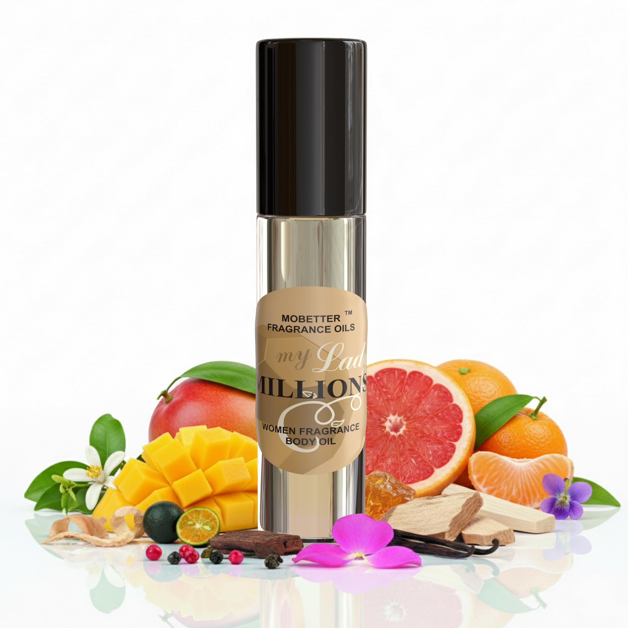 MOBETTER FRAGRANCE OILS My Lady Millions – rouleau-applicateur pratique pour application précise