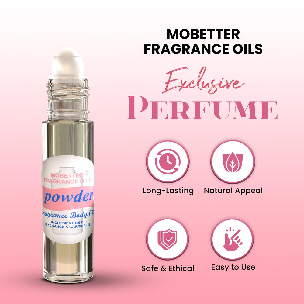 MOBETTER Huile Corps Poudre Frais, texture légère idéale pour le quotidien.