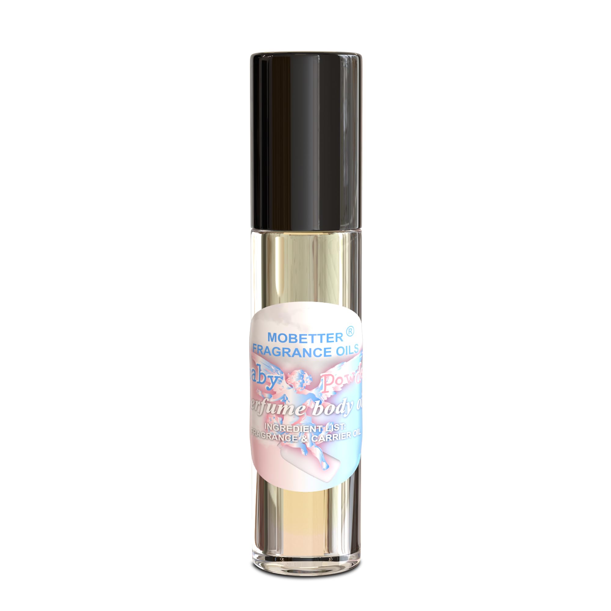 MOBETTER huile parfumée Poudre Bébé – applicateur bille compact pour voyage.