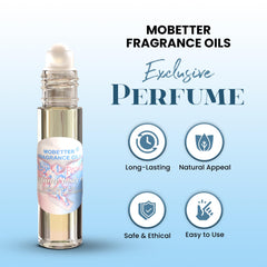 MOBETTER huile parfumée Poudre Bébé – emballage minimaliste et moderne.