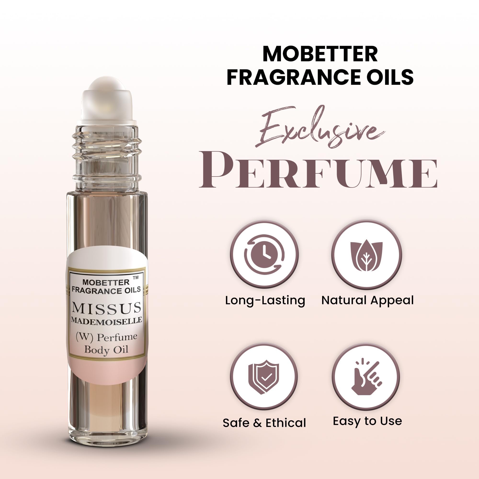 Missus Mademoiselle MOBETTER, application sur poignet pour une senteur durable