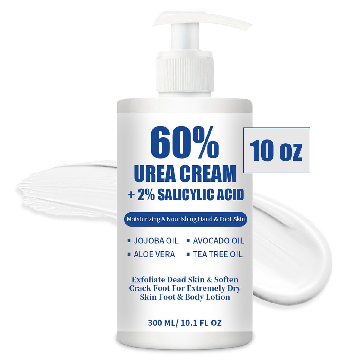 MOC LINK Crème Urée 60% en flacon-pompe, pour pieds, hydratation en profondeur.