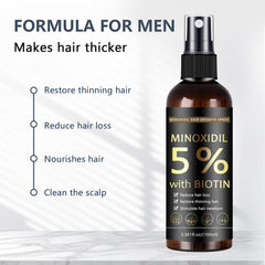 MOC LINK Minoxidil 5%, application sur la barbe pour densité.