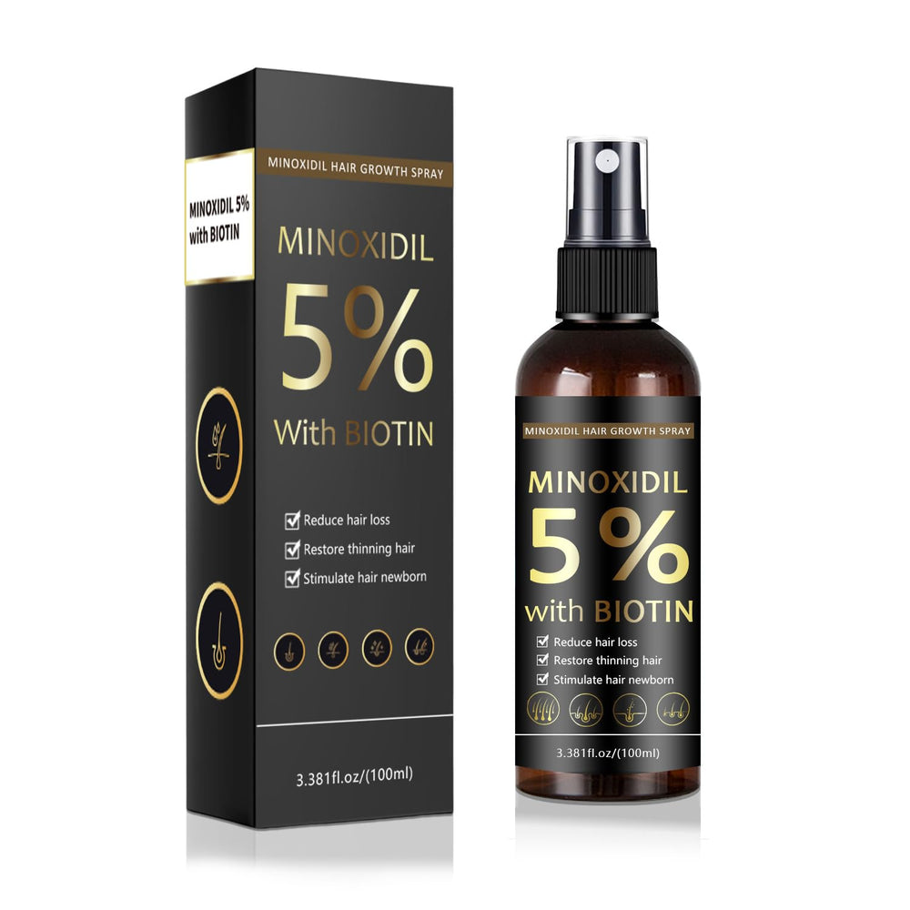 MOC LINK Minoxidil 5%, bouteille 100 ml prête pour cheveux et barbe.
