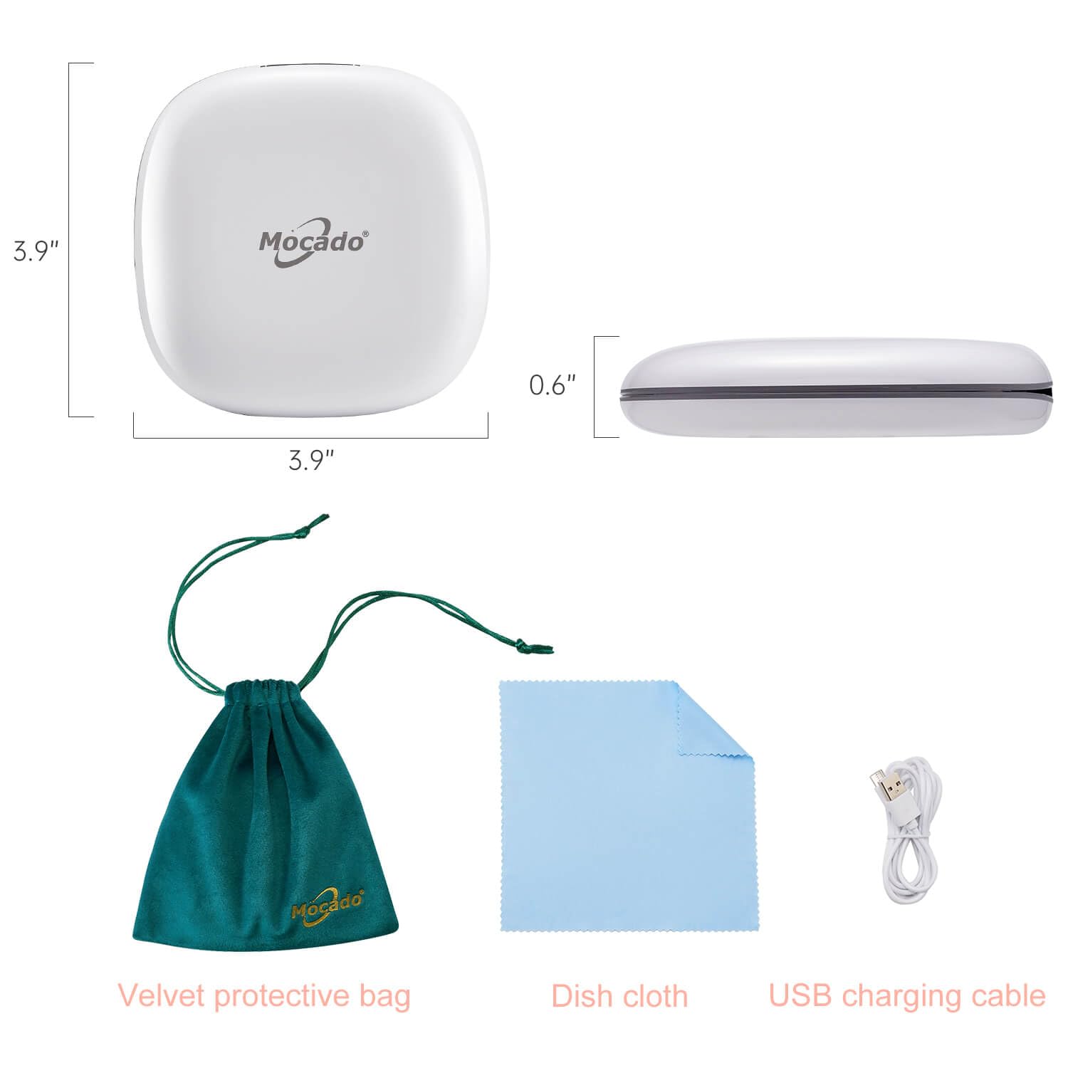 Mocado Miroir double-face offre deux options lumineuses selon le besoin.