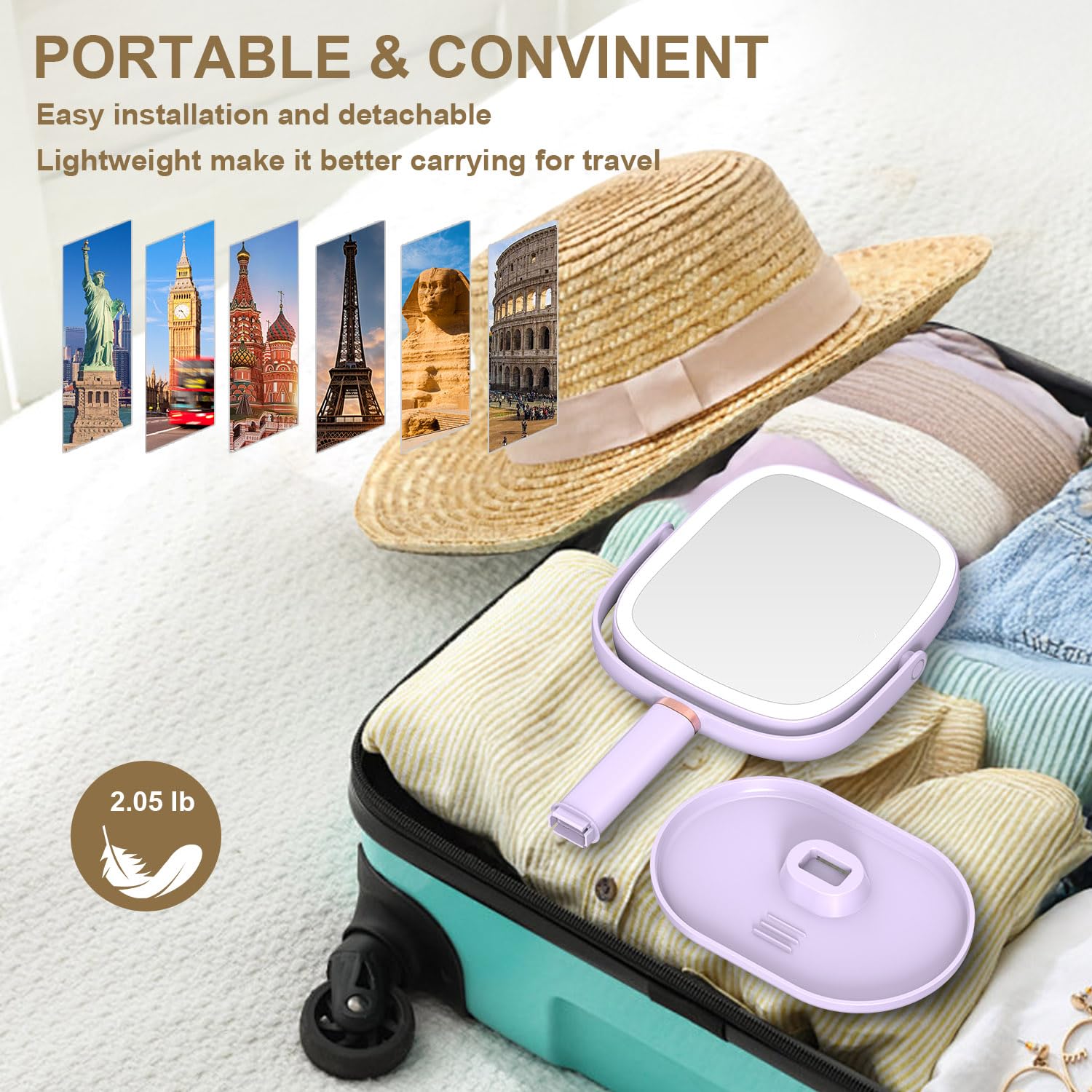 Mocado Design violet élégant s’intègre au vanity.