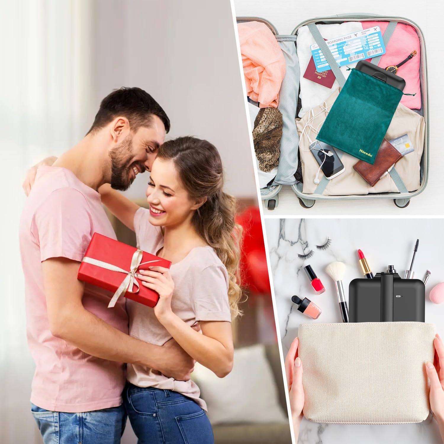 Mocado design mince et compact, idéal pour la valise et la poche.