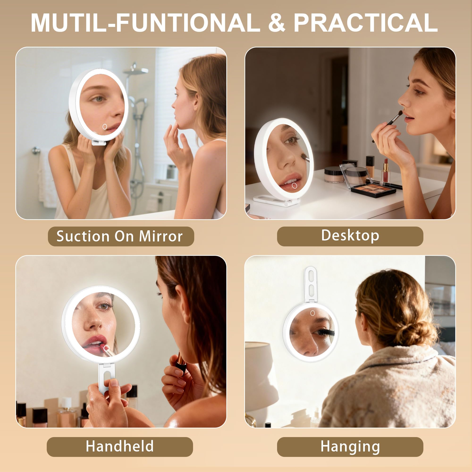 Mocado Miroir étui velours – rangement sûr pendant les déplacements.