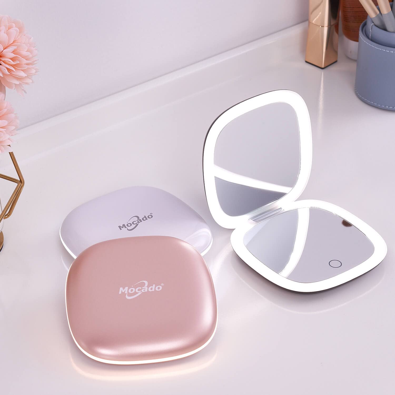 Mocado miroir leger et portable ideal sac-a-main et poche.