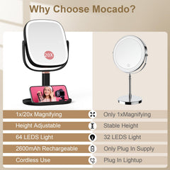 Mocado miroir avec rotation à 360° pour varier les angles