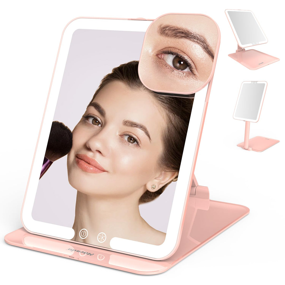 Mocado Miroir Maquillage Voyage Lumière pour maquillage précis en déplacement.