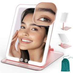 Mocado Miroir Maquillage Voyage avec Lumière pour retouches en déplacement