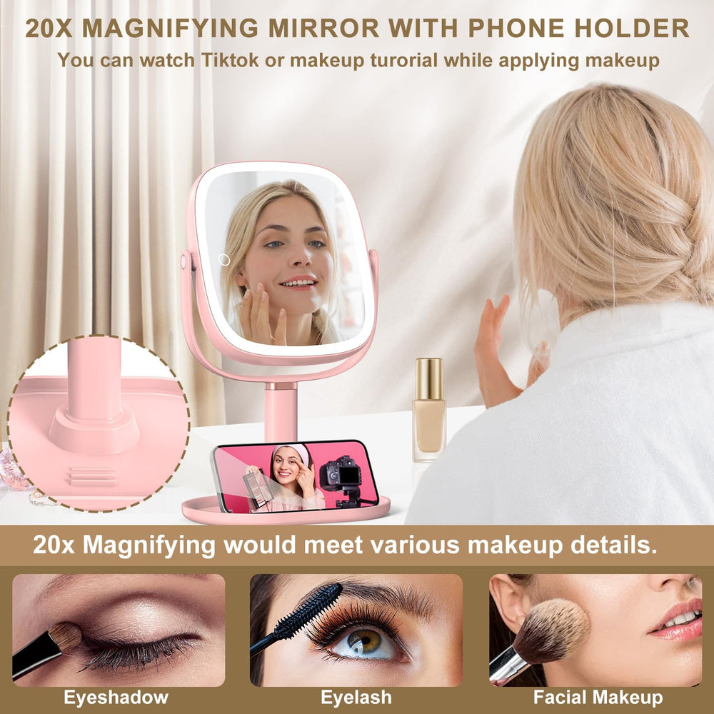 Mocado miroir pivotant à 360° pour ajuster facilement l’angle.