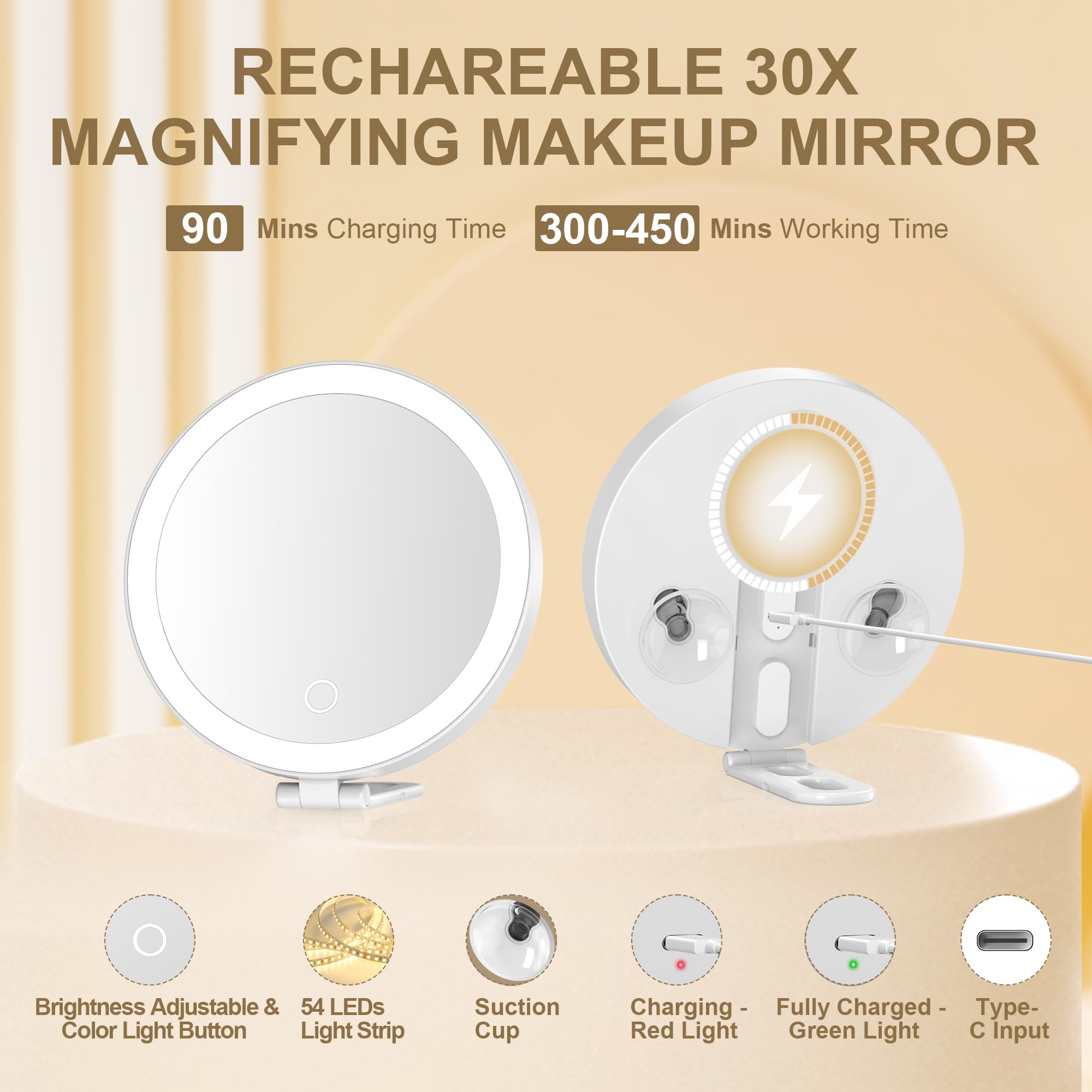 Mocado Miroir support stable – usage confortable sur table.