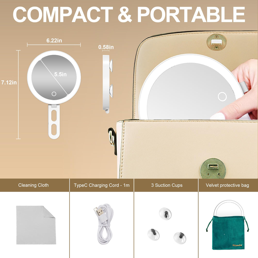 Mocado Miroir usage mains libres – possibilités de suspension ou pose.