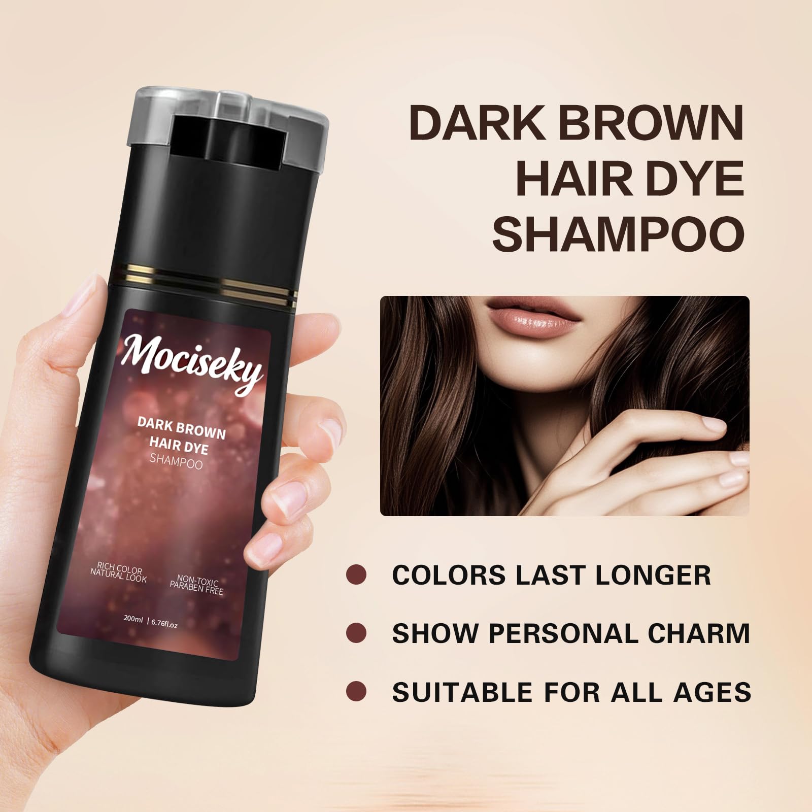 Mociseky couleur naturelle, résultat durable et lumineux à domicile.