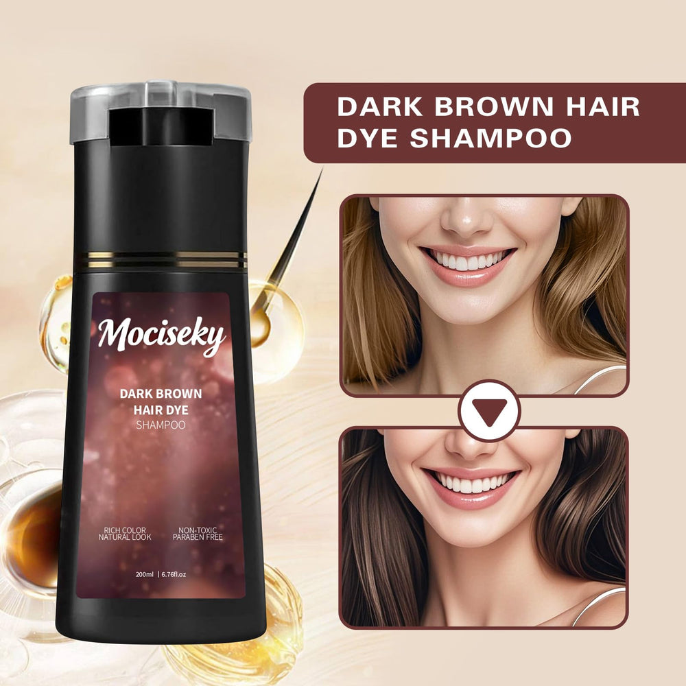 Mociseky formule nourrissante, extraits végétaux, cheveux renforcés et brillants.