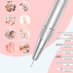 MOCOWIND perceuse à ongles sans fil avec batterie 3600mAh, longue autonomie.