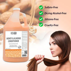 MODA Conditionneur Miel Amande - application sur les longueurs pour restaurer l'hydratation