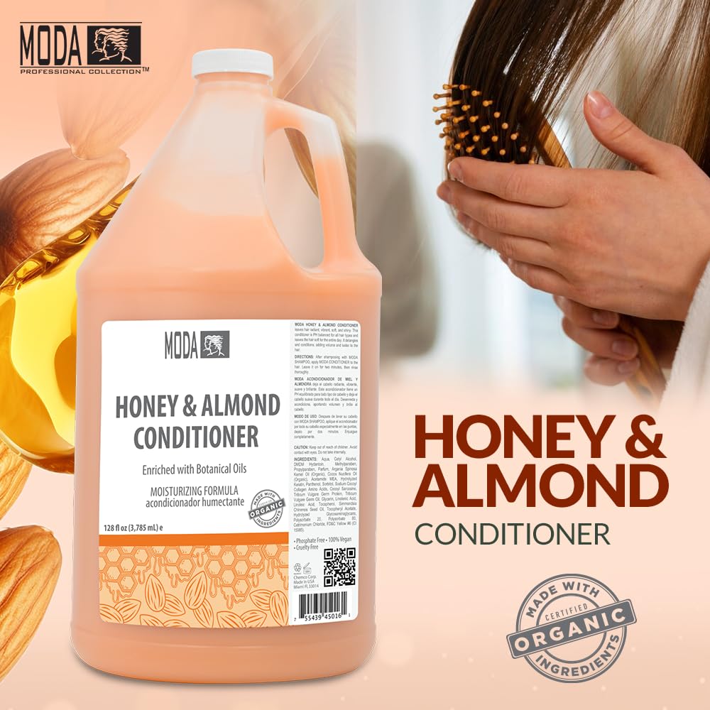 MODA Conditionneur Miel Amande - cheveux doux et brillants après rinçage