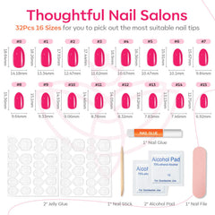 Modelones 16 tailles d'ongles, ajustement personnalisé pour chaque doigt.