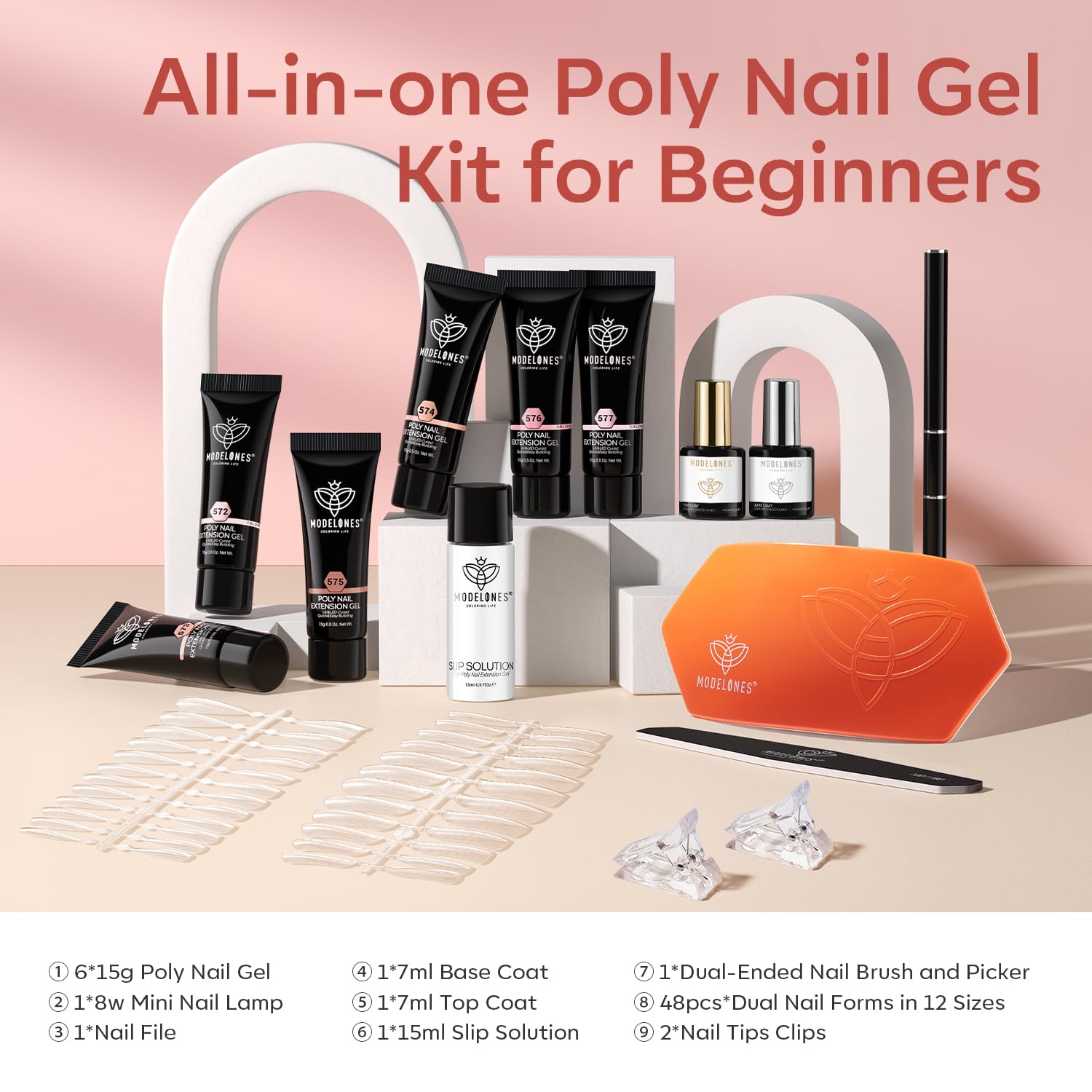 Modelones 8W nail lamp speeds curing for faster results