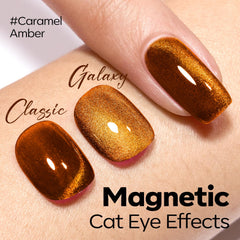 Aimant double-tête Modelones pour effets œil-de-chat variés.