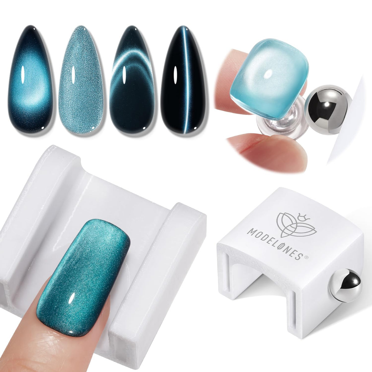 Modelones aimant œil-de-chat vernis : usage précis pour un effet net