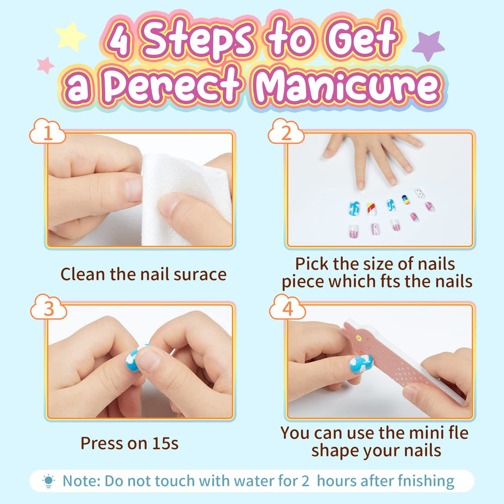 Modelones application rapide d’ongles pour enfants, pas besoin de vernis.
